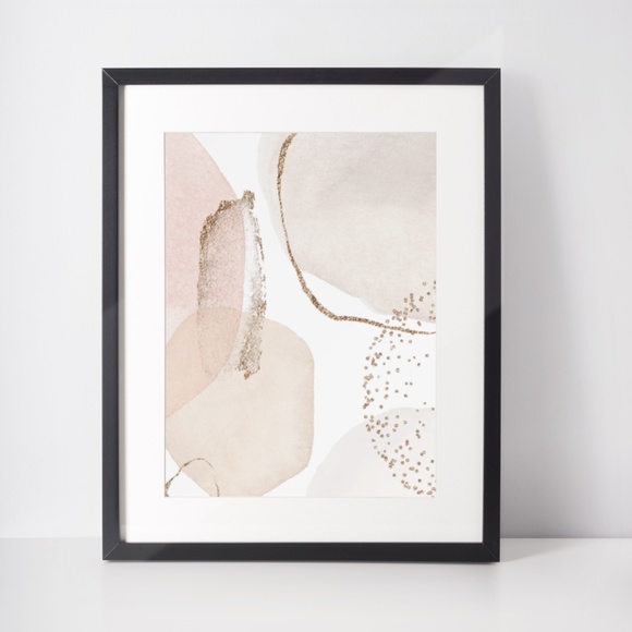 Modern Abstract Shape Wall Art Print Unframed - Picture 8 of 8